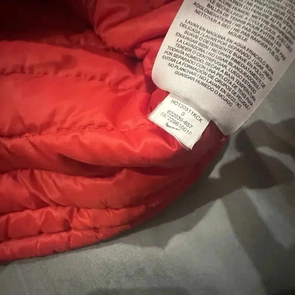 Nike Aeroloft 800 Summit Puffer Jacket Womens Small Goose Down Red Full Zip